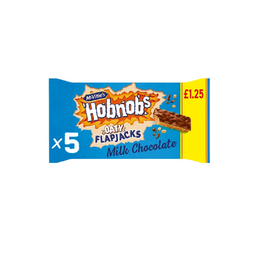 McVitie's Hobnobs 5 Oaty Flapjacks Milk Chocolate 131.8g