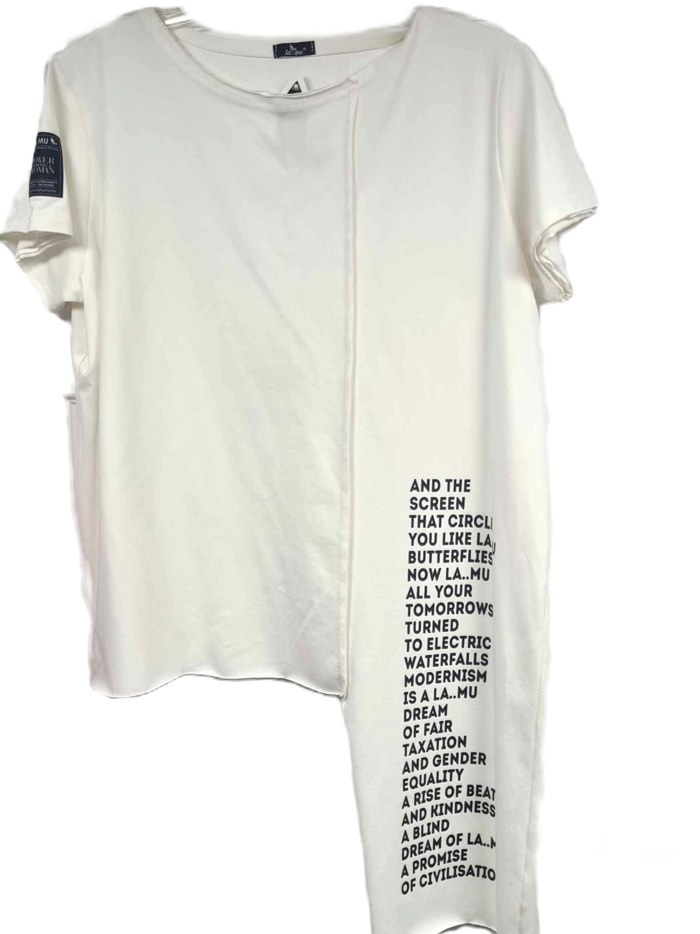 La..mu tunika bluzka Power of being a women biała UNI