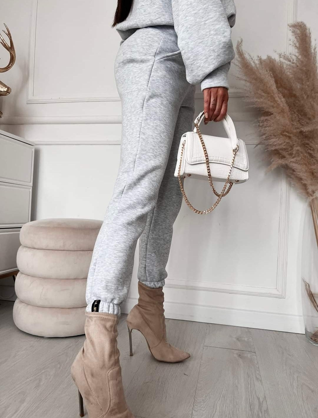 La..mu spodnie dresowe BOLD 3/4 szare S/M - 1 , M/L -2