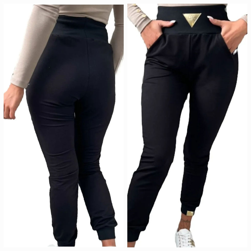 Djuk spodnie dresowe z ozdobnym pasem GOLD DJ M ,L