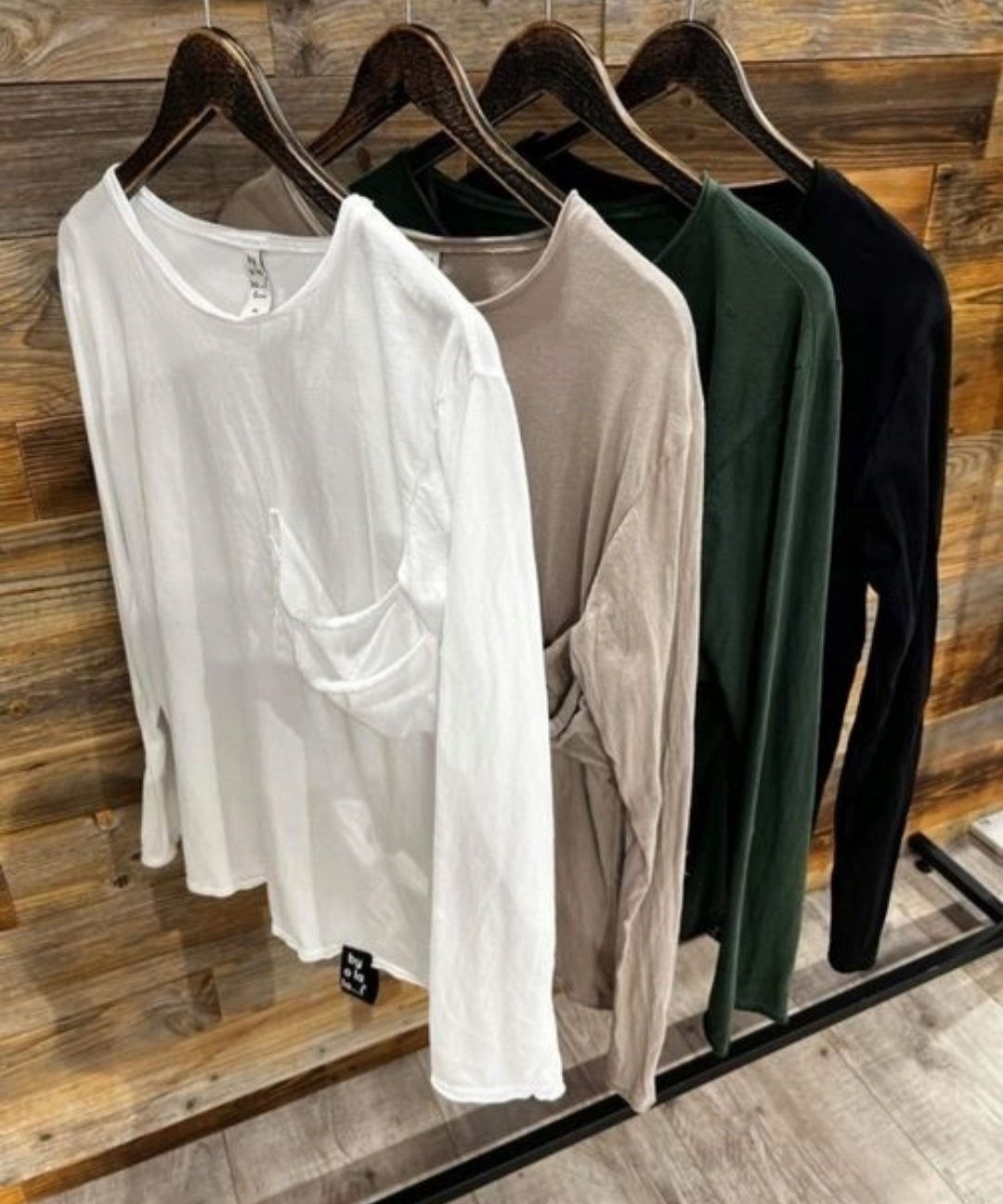 By o la la bluzka basic z kieszonką biała S