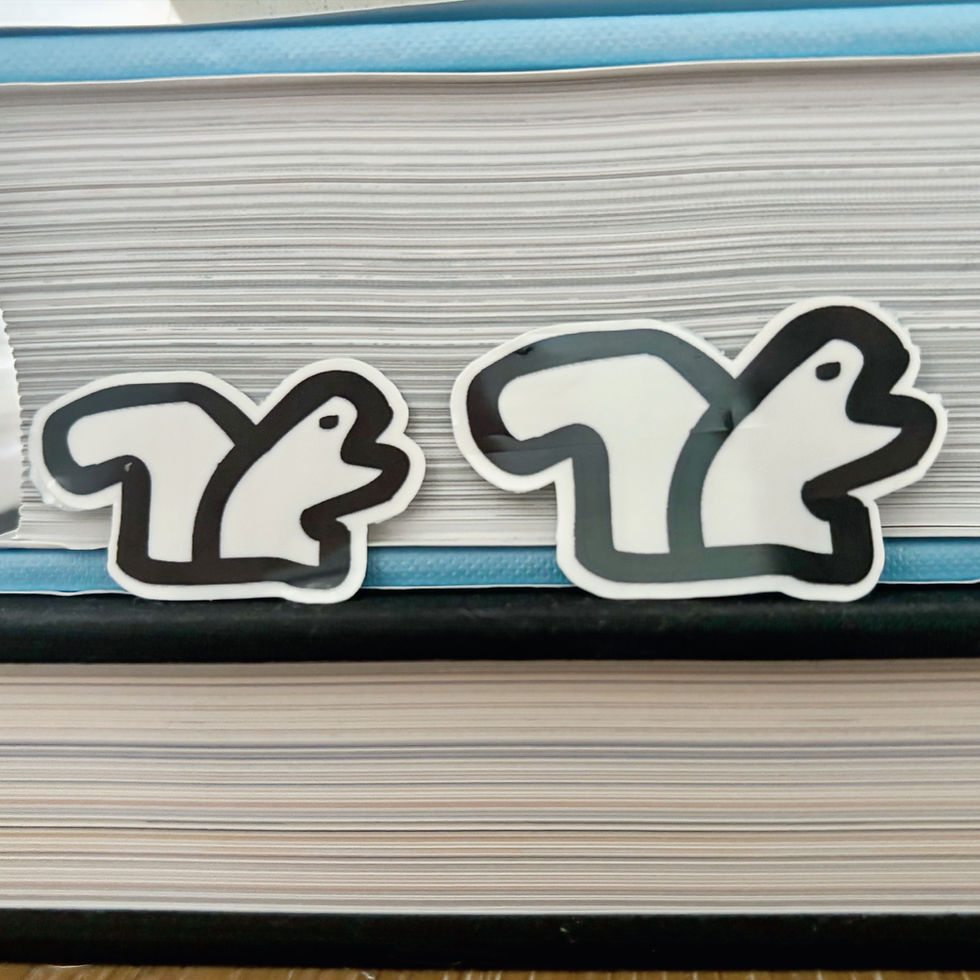 Small & Regular Squirrel Stickers Together