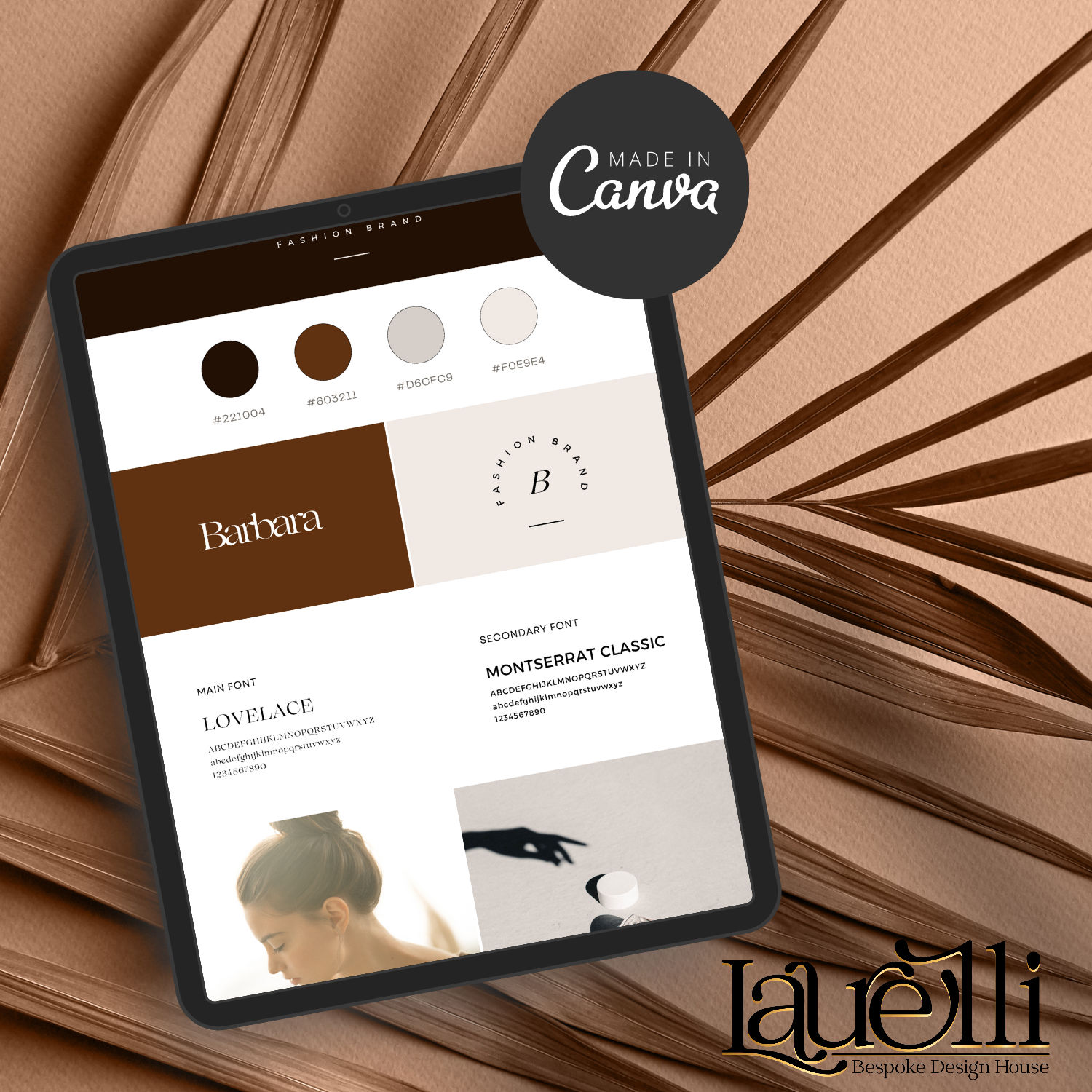 Rustic Ember Logo and Brand Board | Editable | Canva