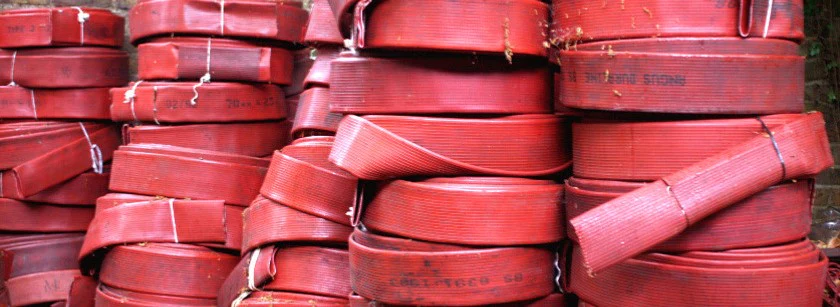 Over 10 years Elvis & Kresse has upcycled 300 tons of decommissioned London firehoses. ©Elvis & Kresse