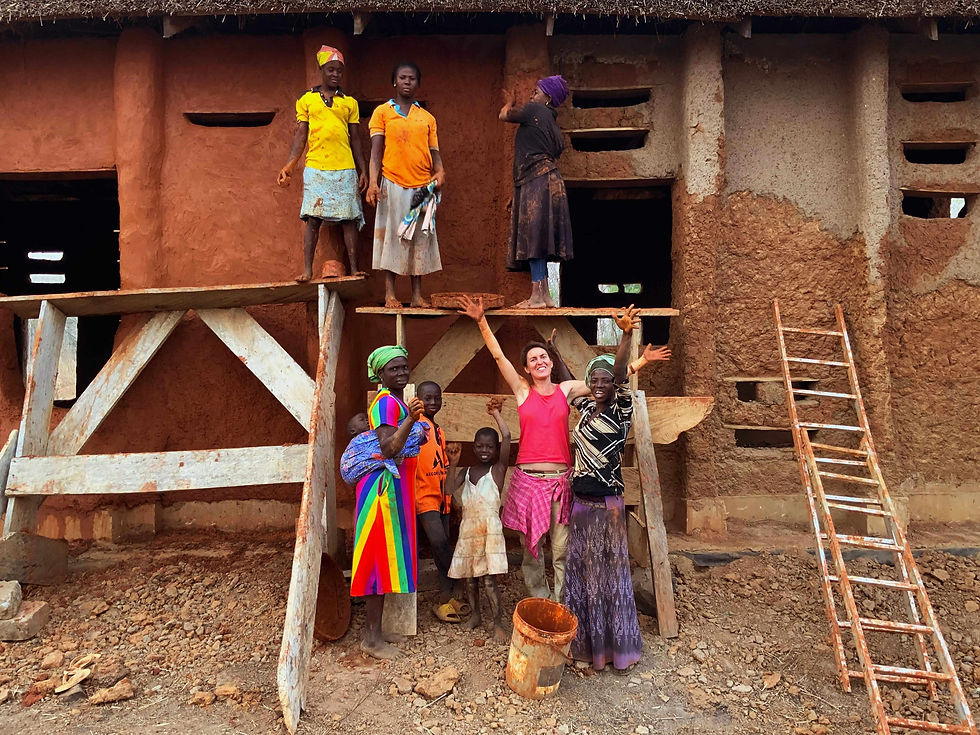 The Don Bosco Earth Campus team, including Anna Heringer (red top). ©Studio A. Heringer