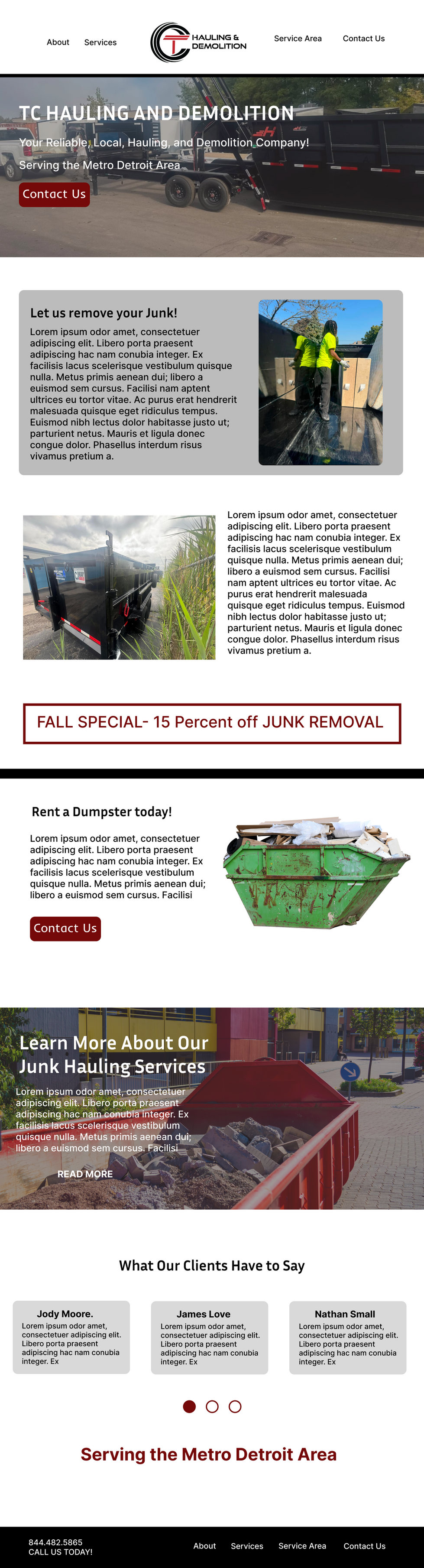 Website design for local business