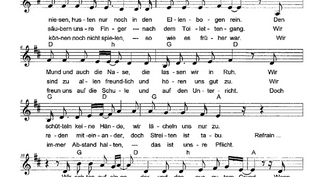 Dann bleiben wir gesund - ein Lied für die Präsenzbeschulung
