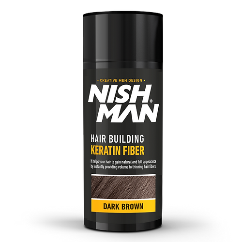 Miniatura: NISHMAN HAIR BUILDING KERATIN FIBER  // MEDIUM BROWN 21gr