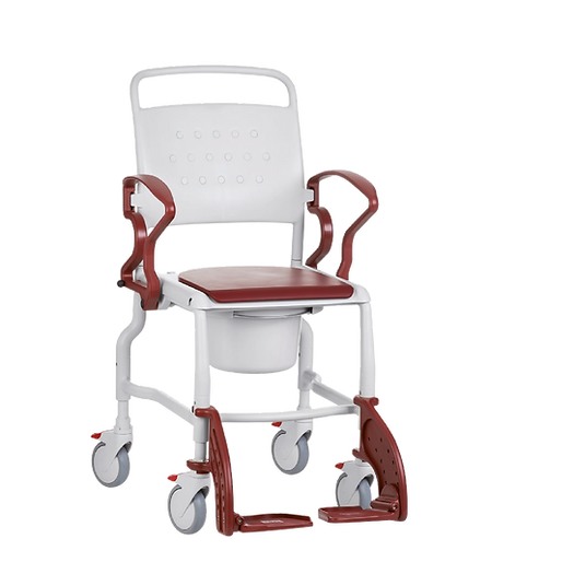 SILLA DE DUCHA REBOTEC HAMBURG - CON COMODO, DE ALTURA AJUSTABLE