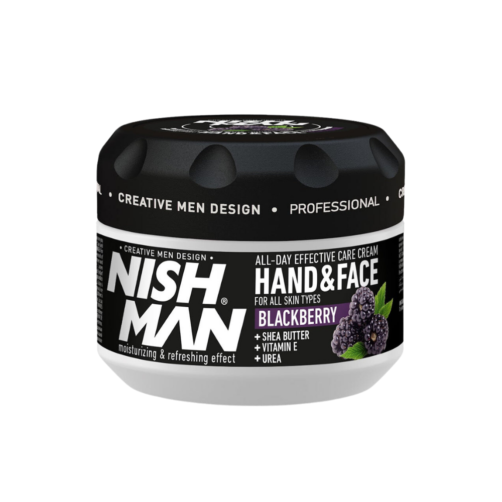 Crema de manos y rostro de MorasBlackberry 300ml Nishman