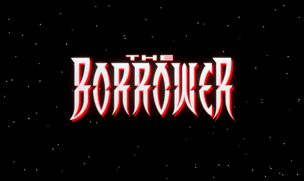 Title Screen from the opening credits for The Borrower