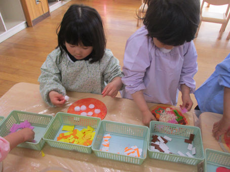 ピザ作り つくし組(満3歳児)