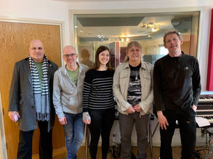 The band at a session