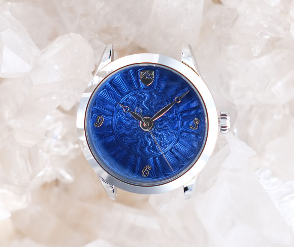 Thumbnail: Antero (40mm Round Case) - Eggplant Purple-Blue Dial