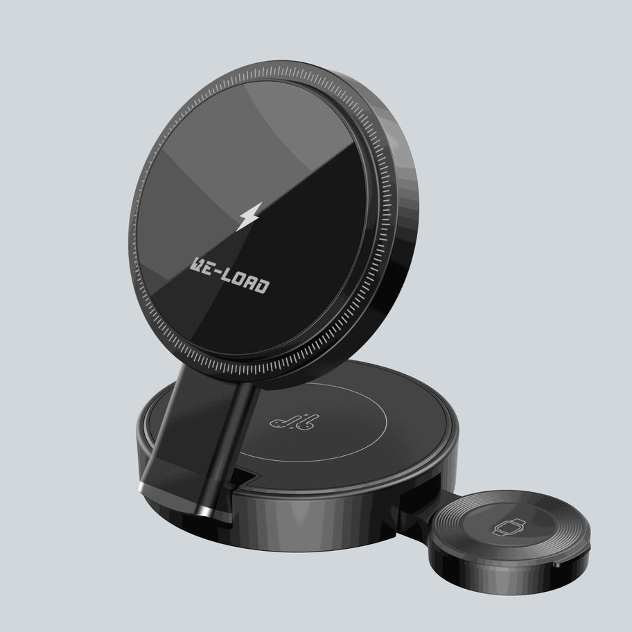 HAVIT Foldable 3-in-1 Magnetic Wireless Charger – Pocket-Sized Fast Charging