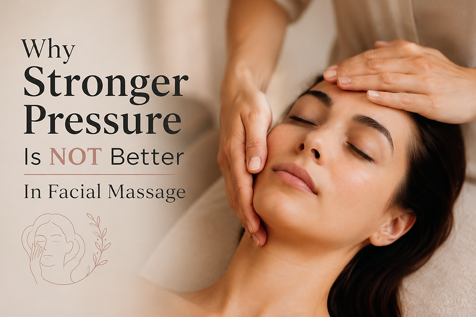 Why Stronger Pressure Is NOT Better In Facial Massage
