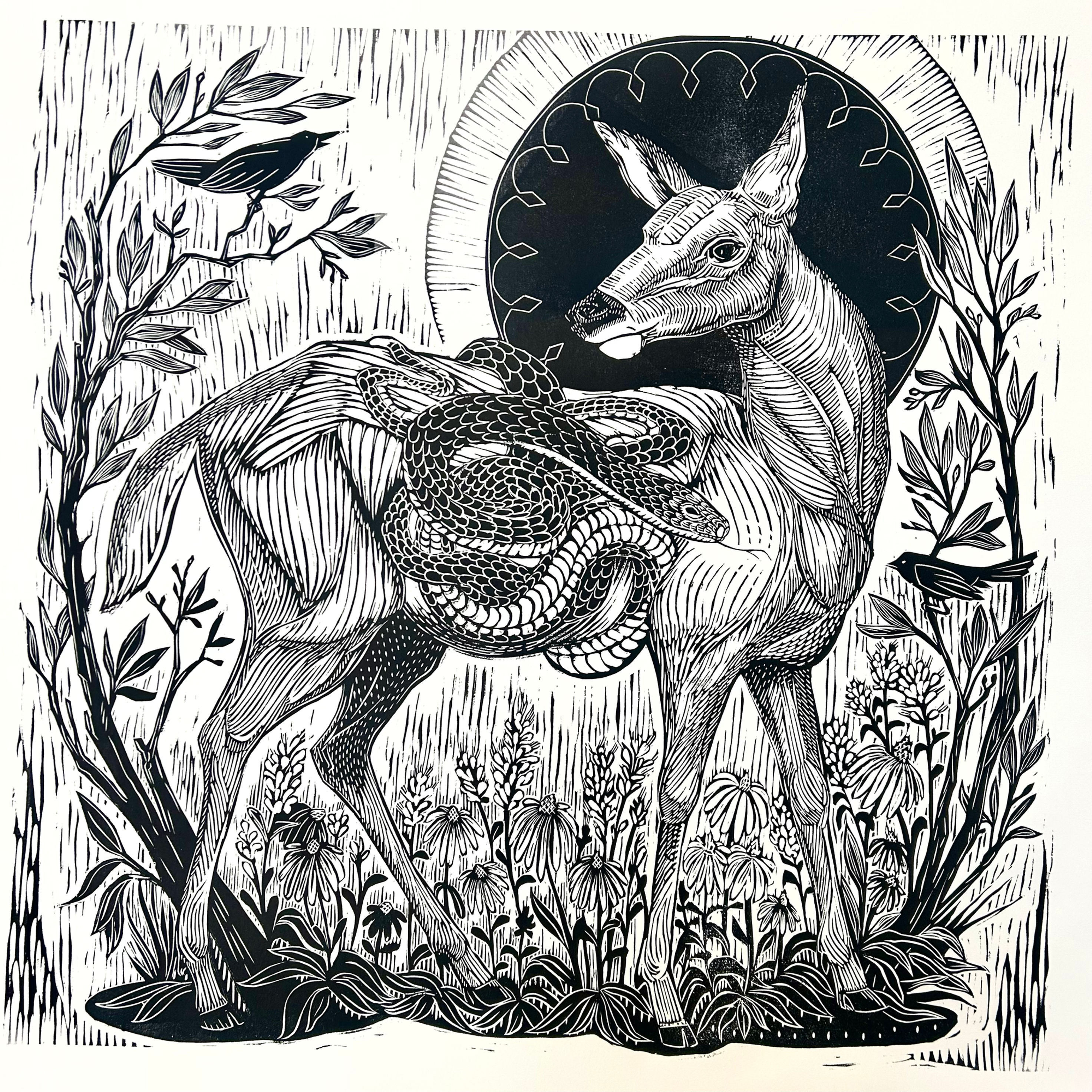 Print Edition: Eve, Woodcut