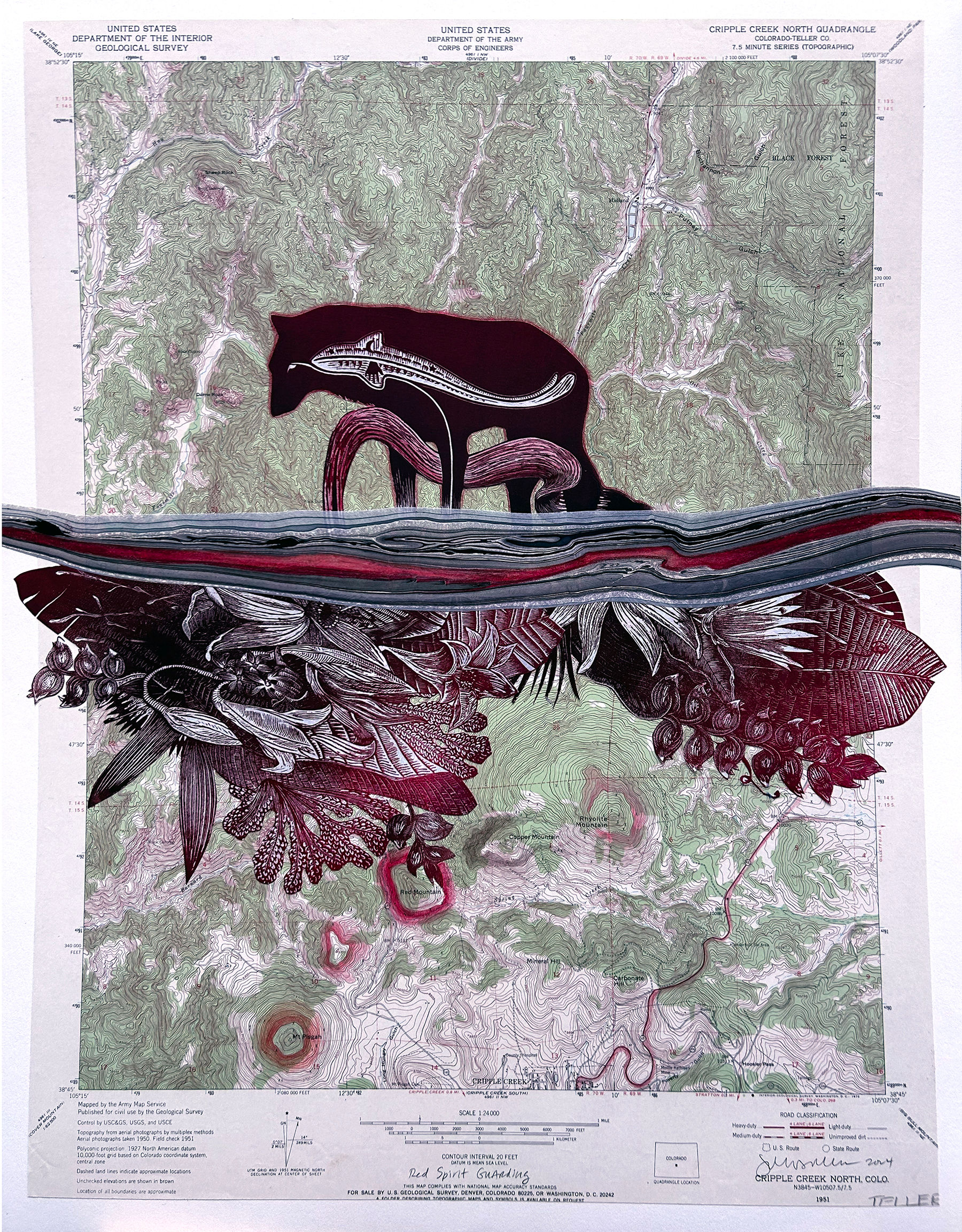 Topo Series: Red Spirit Guarding