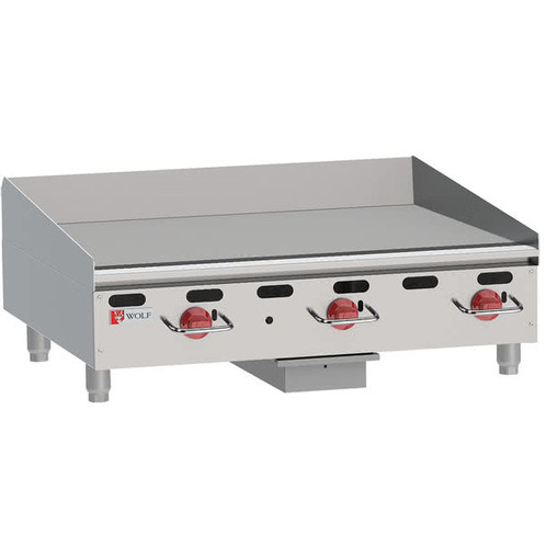 Wolf AGM36 Heavy-Duty Gas Countertop Griddle with Manual Controls