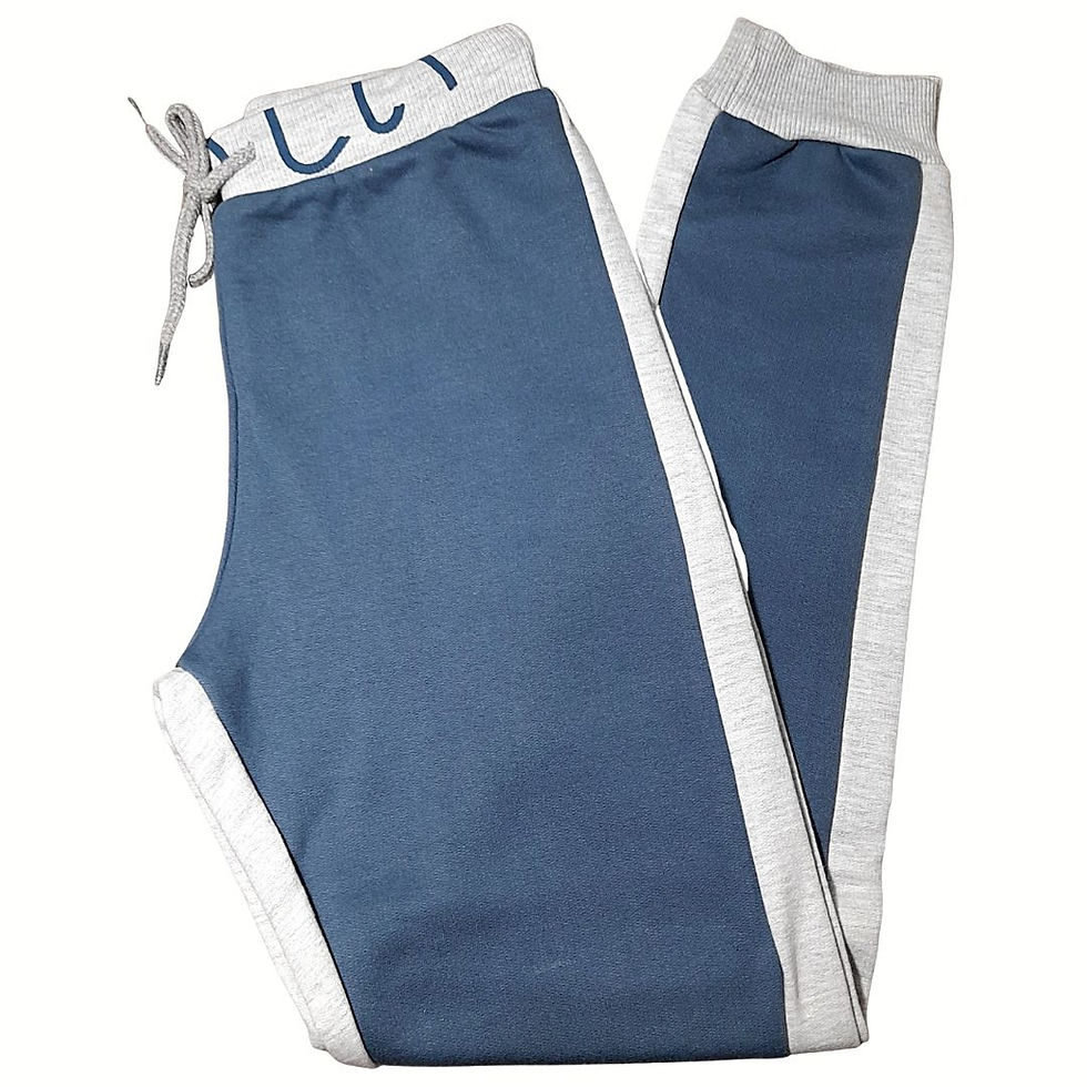 Calça moletom felpado com cadarço