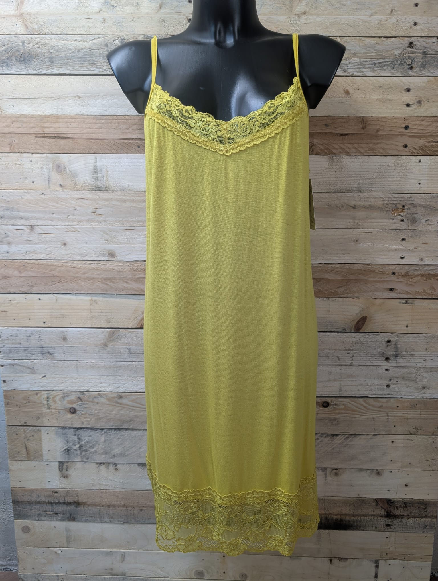 Fond de Robe Dentelle Jaune