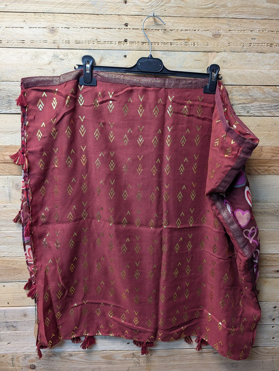 Miniature : Grande Étole Patchwork Rouge
