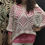 Miniature : Tee-shirt rouleau en dentelle Fuchsia pull à trous