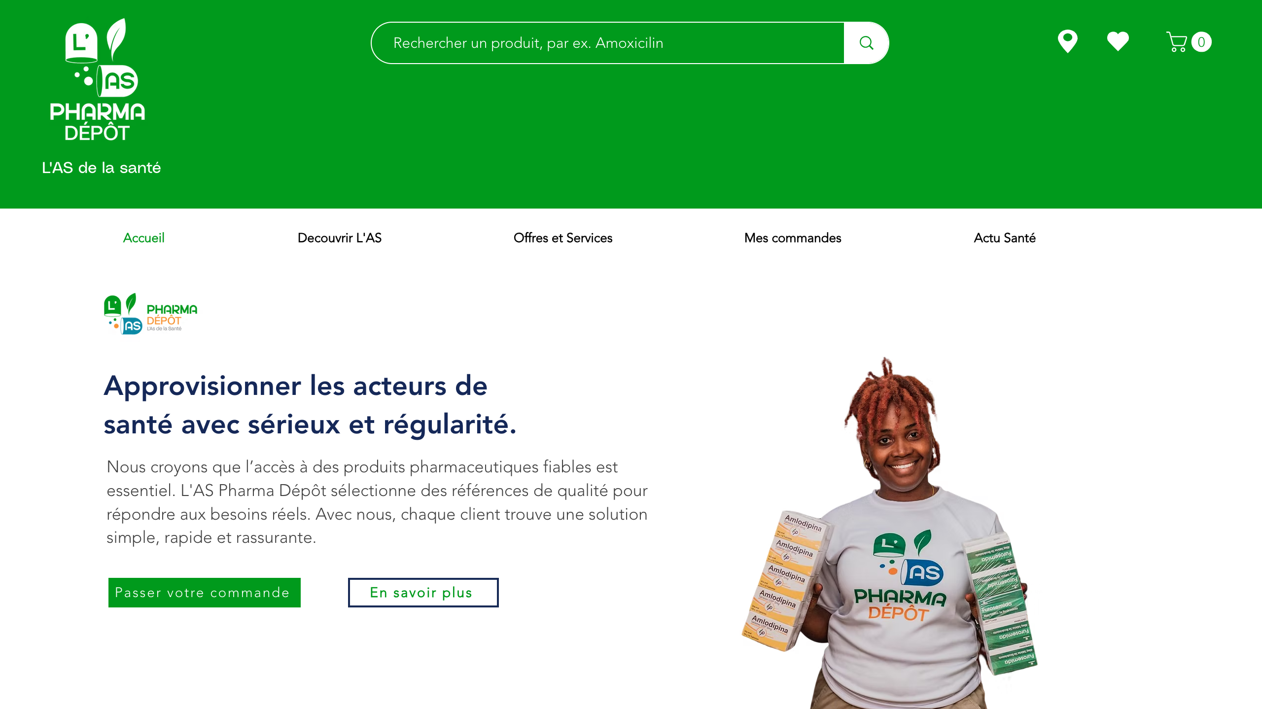 Site LAS Pharma Dépôt