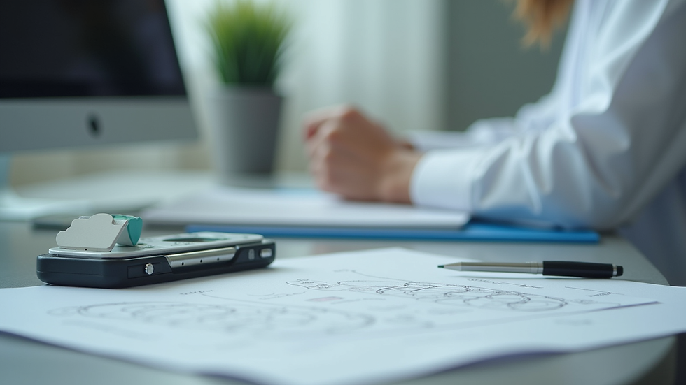 Close-up view of a neuropsychological assessment tool on a desk