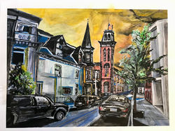 royalsquarefirehousepenandink18x24in