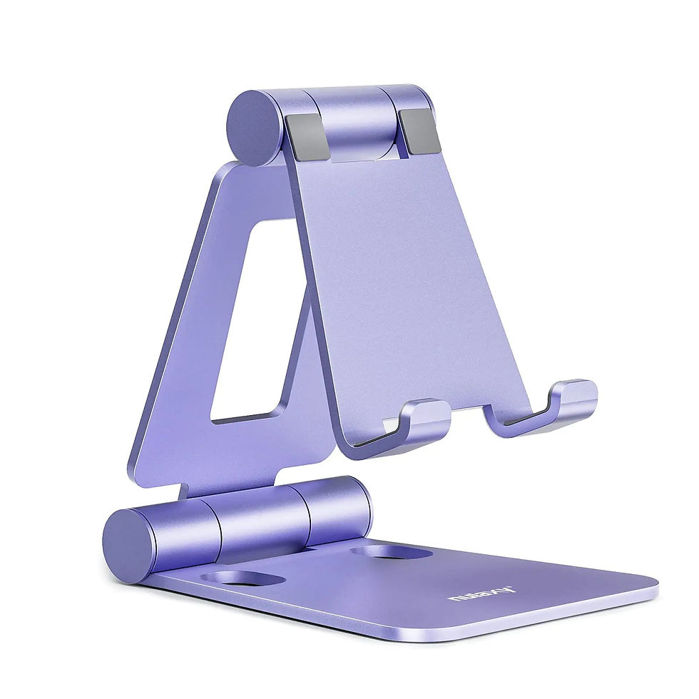 Thumbnail: Nulaxy Dual Folding Cell Phone Stand, Fully Adj...