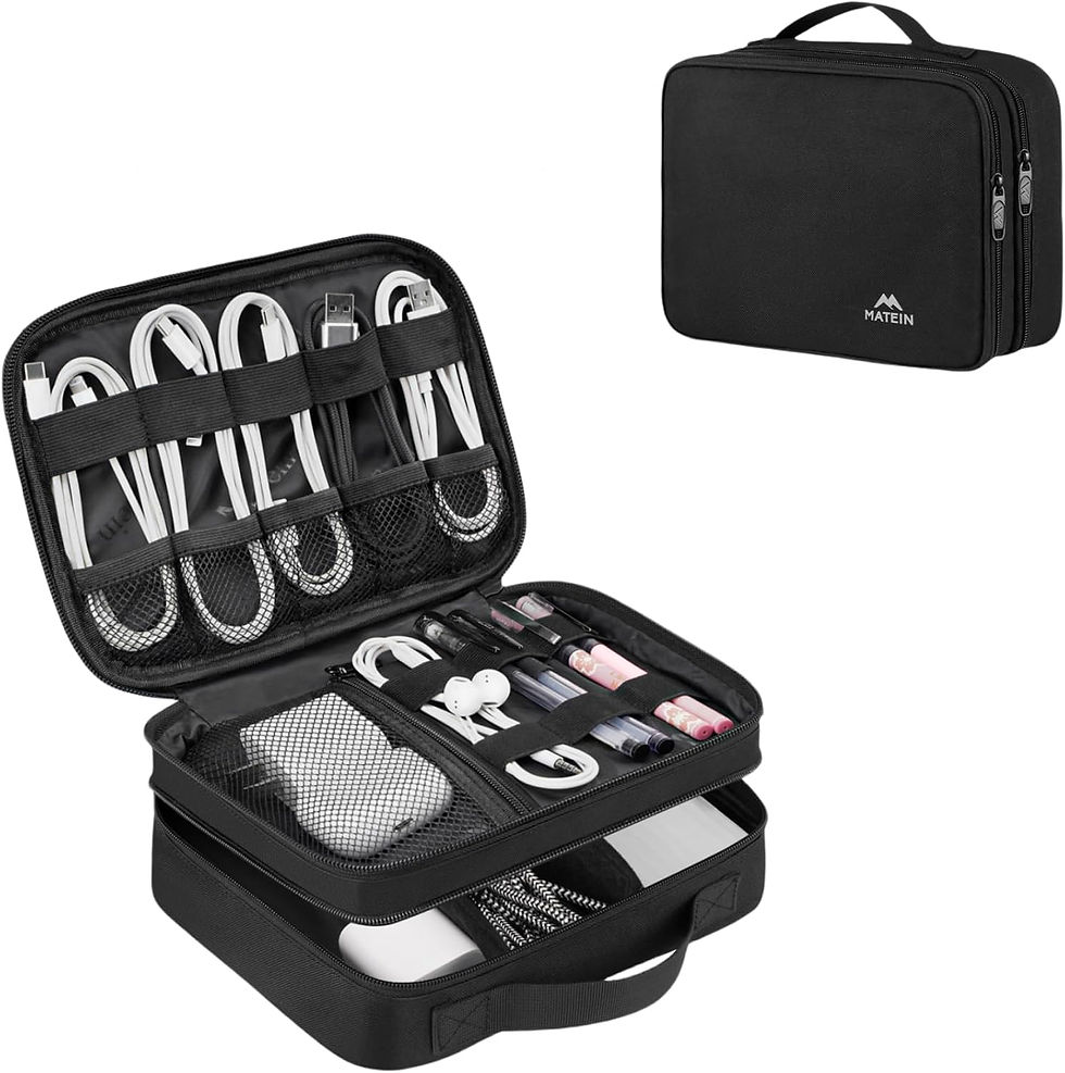 Thumbnail: MATEIN Electronics Organizer Travel Case, Water Resistant Cable Organizer Bag f