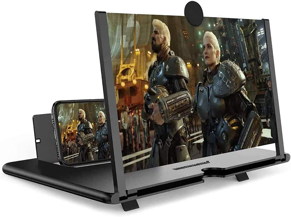 Thumbnail: 14 Inch Smartphone Screen Magnifier 3D HD Foldable Amplifier Phone Stand with A