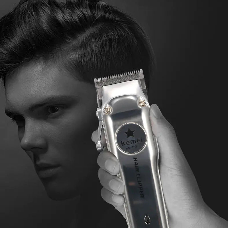 Thumbnail: Kemei Rechargeable Electric Hair Clipper for Men