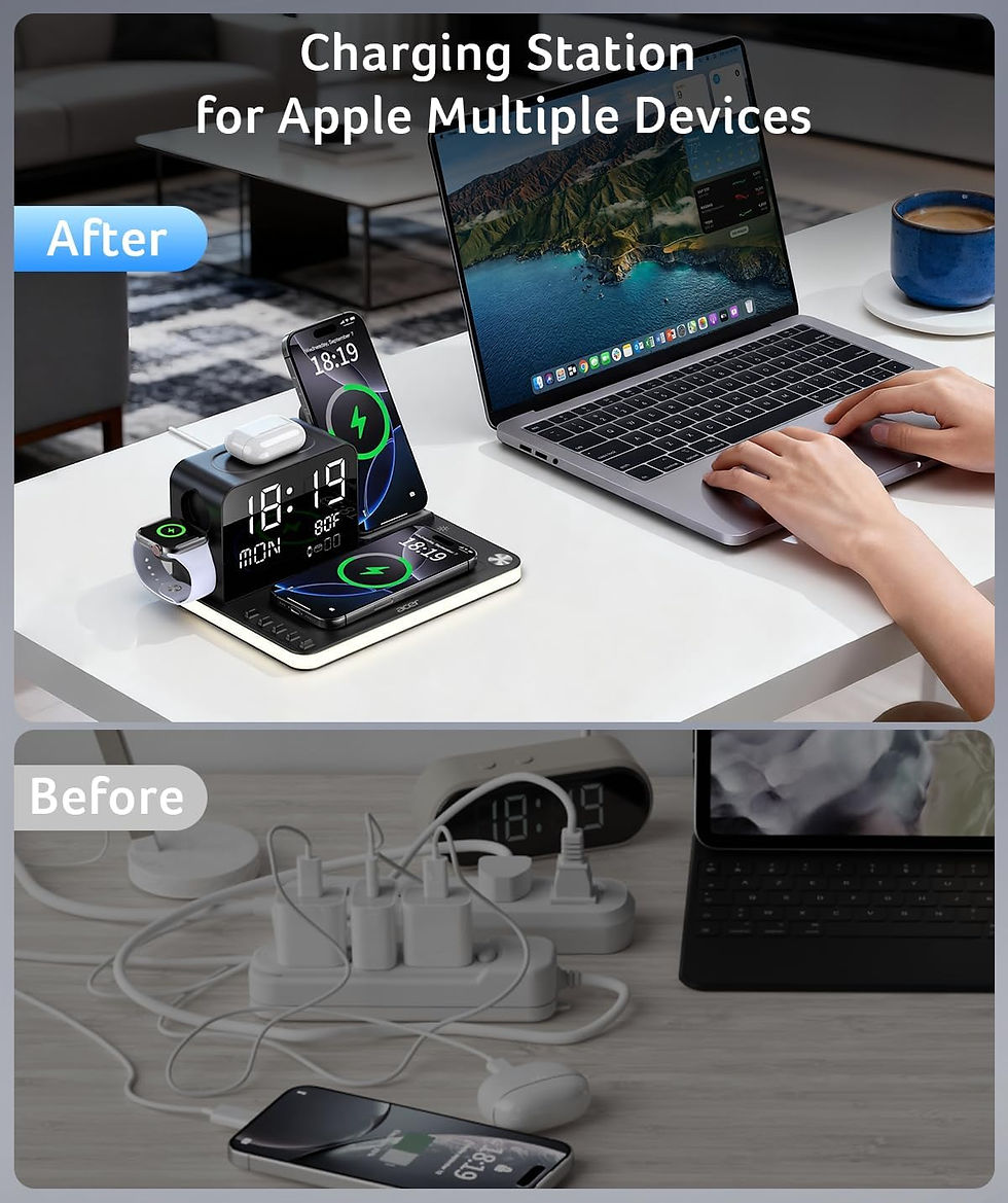 Thumbnail: acer 7-in-1 Wireless Charging Station: Charger Stand for Multiple Devices for A