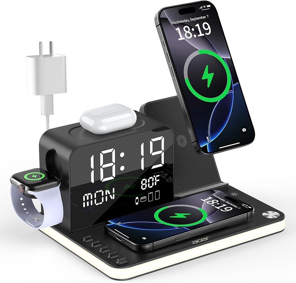 Thumbnail: acer 7-in-1 Wireless Charging Station: Charger Stand for Multiple Devices for A