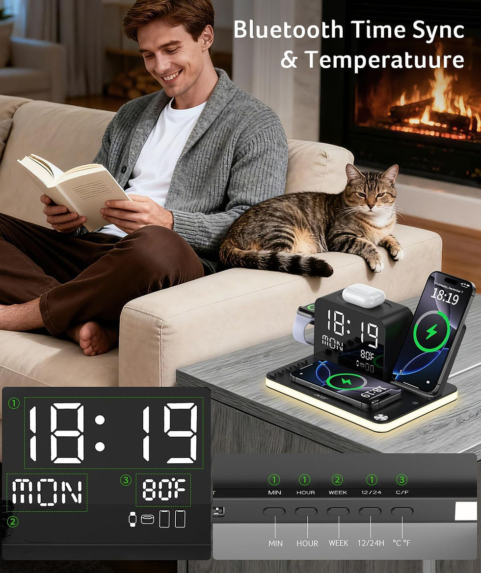 Thumbnail: acer 7-in-1 Wireless Charging Station: Charger Stand for Multiple Devices for A
