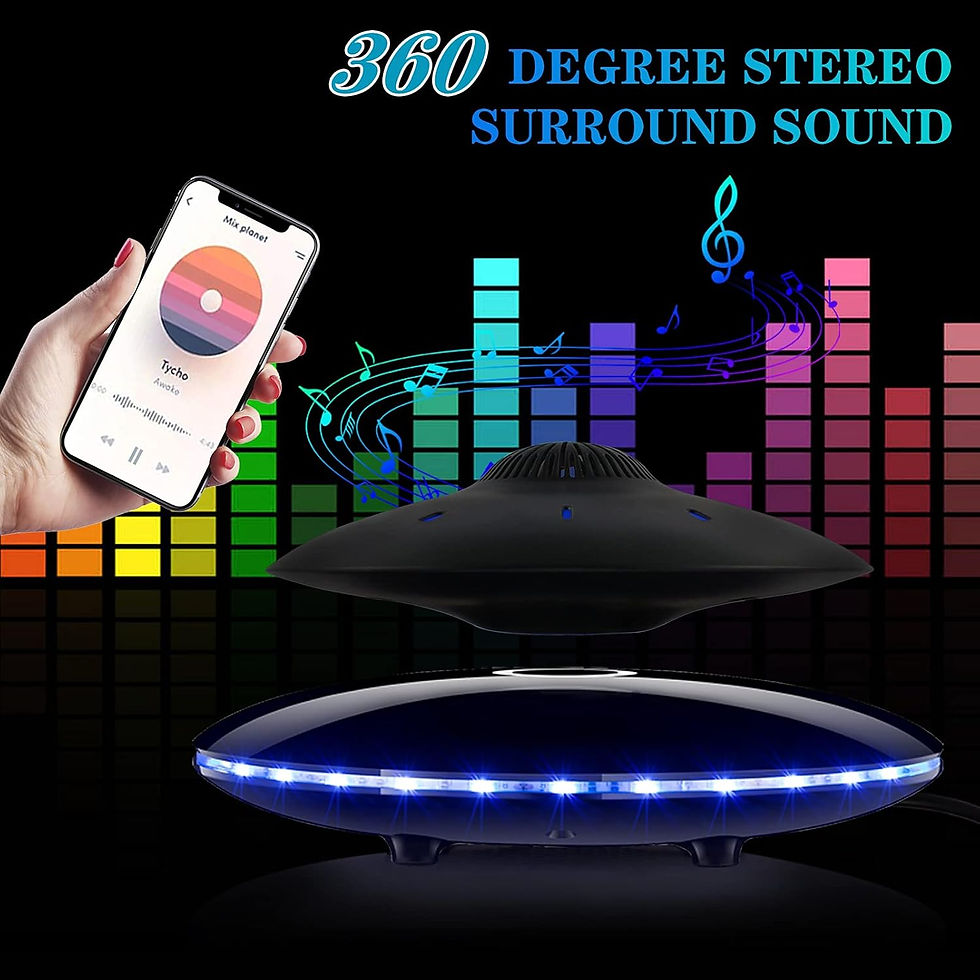 Thumbnail: Magnetic Levitating Bluetooth Speaker, Levitating UFO Speakers with LED Lights,