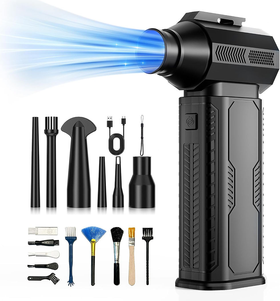 Thumbnail: Compressed Air Duster, 130,000RPM Ultra-Powerful Cordless Electric Air Duster w