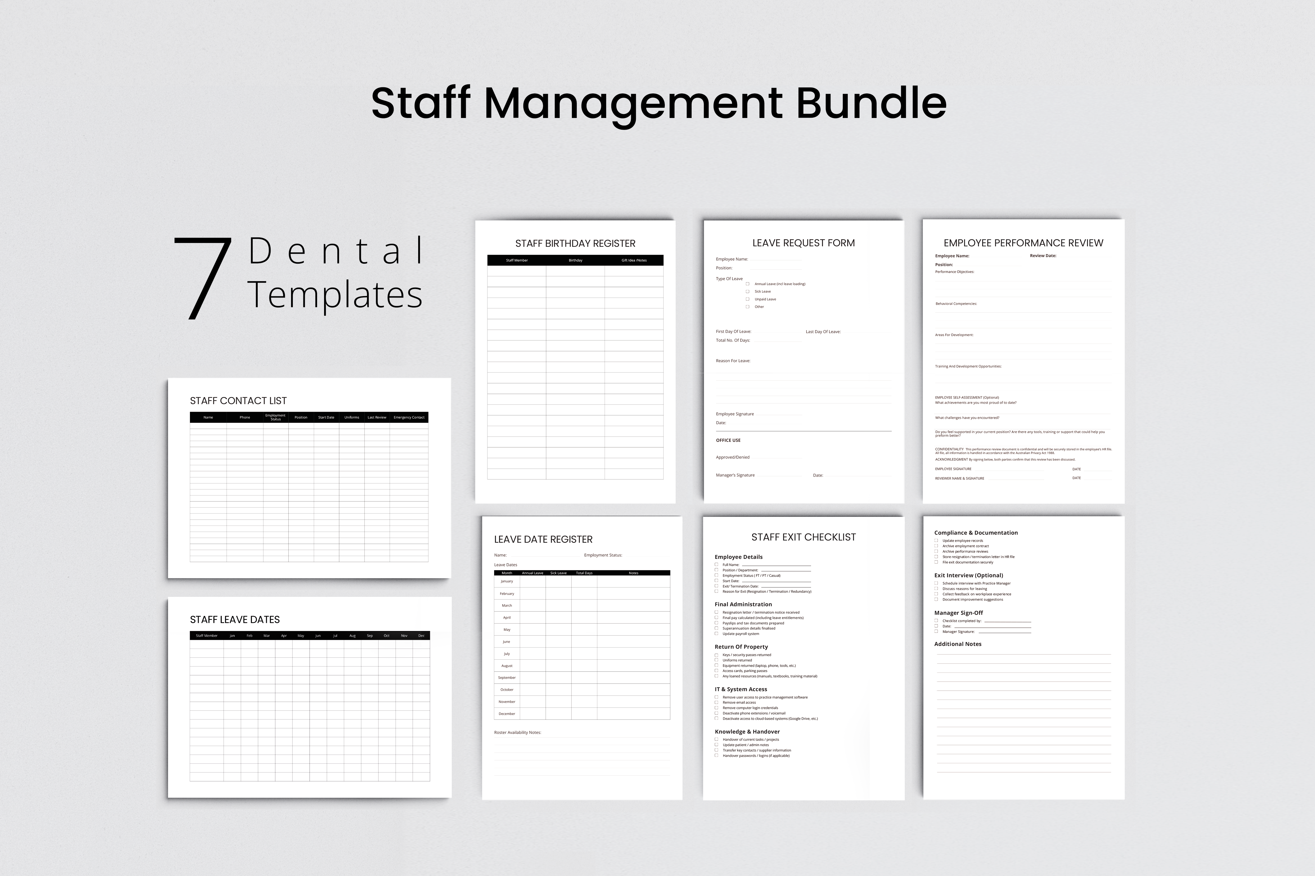 Staff Management Bundle