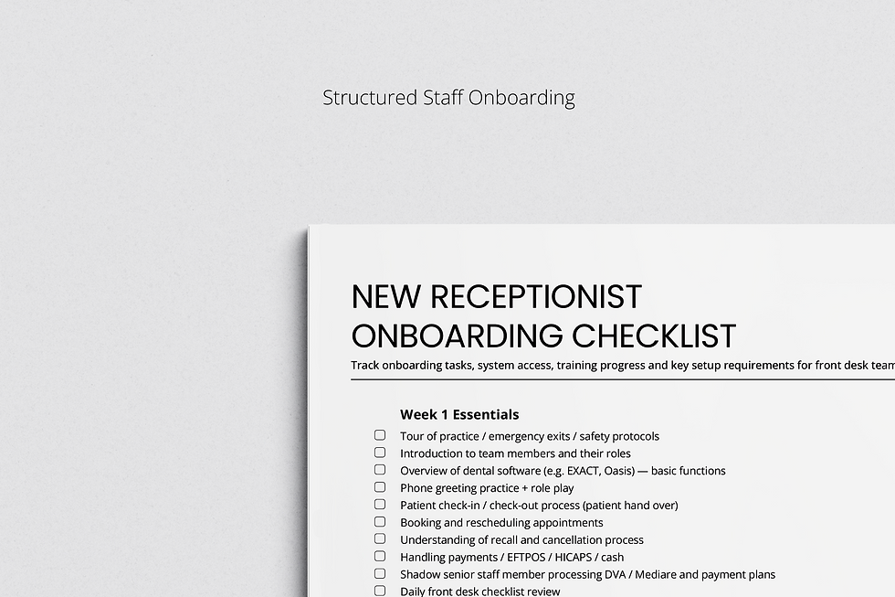 Thumbnail: New Receptionist Onboarding Checklist