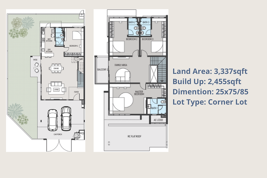 Jardin Residence Corner Layout