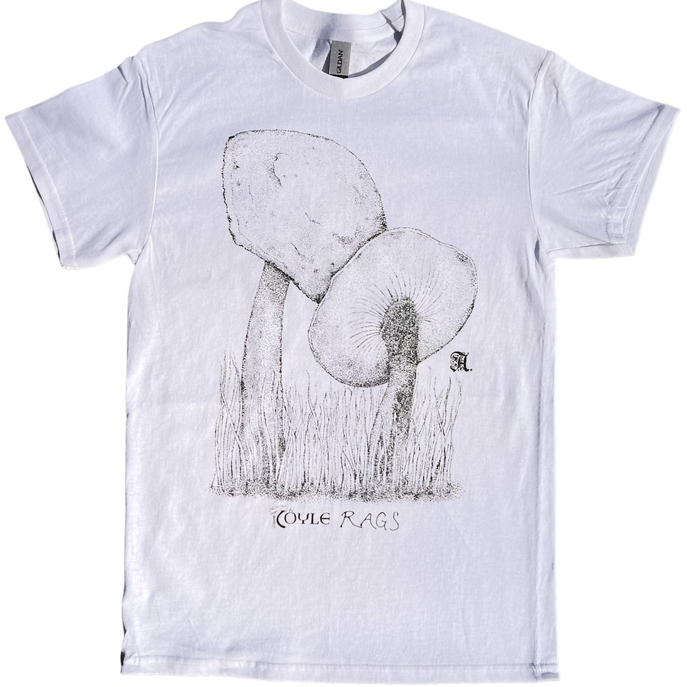 "Mushrooms" White Tie Dye