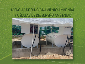 Licencias de funcionamiento ambiental y cedulas de desempeño ambiental