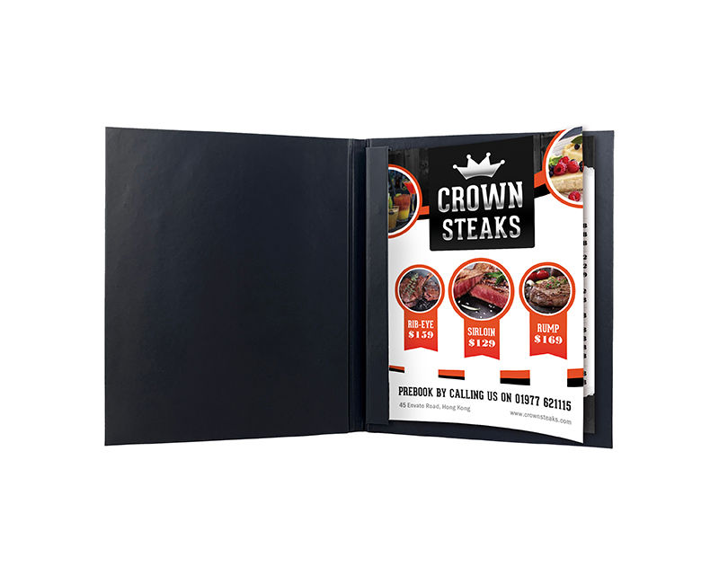 Thumbnail: 皮製內鎖釘餐牌 Interior Screwfix Leather Menu