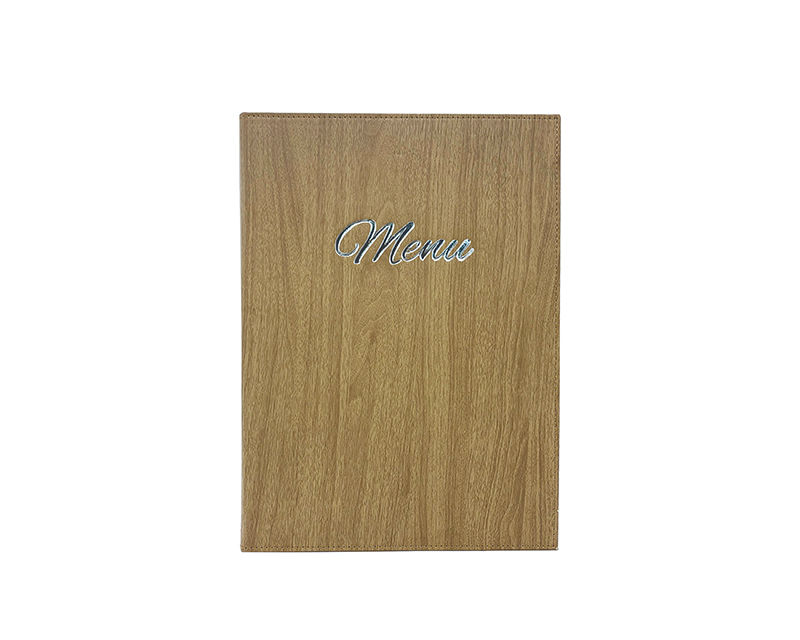 Thumbnail: 仿木紋膠套餐牌 PVC Wood Grain Pocket Menu