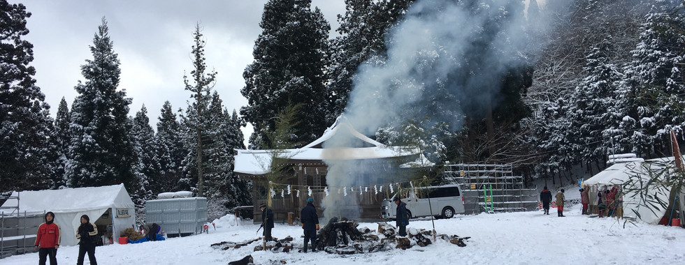 Preparing for the big Namahage event in Oga Akita