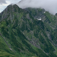 Mt Tsurugi (tsurugi dake) 剱岳 from Tsurugisawa Campground