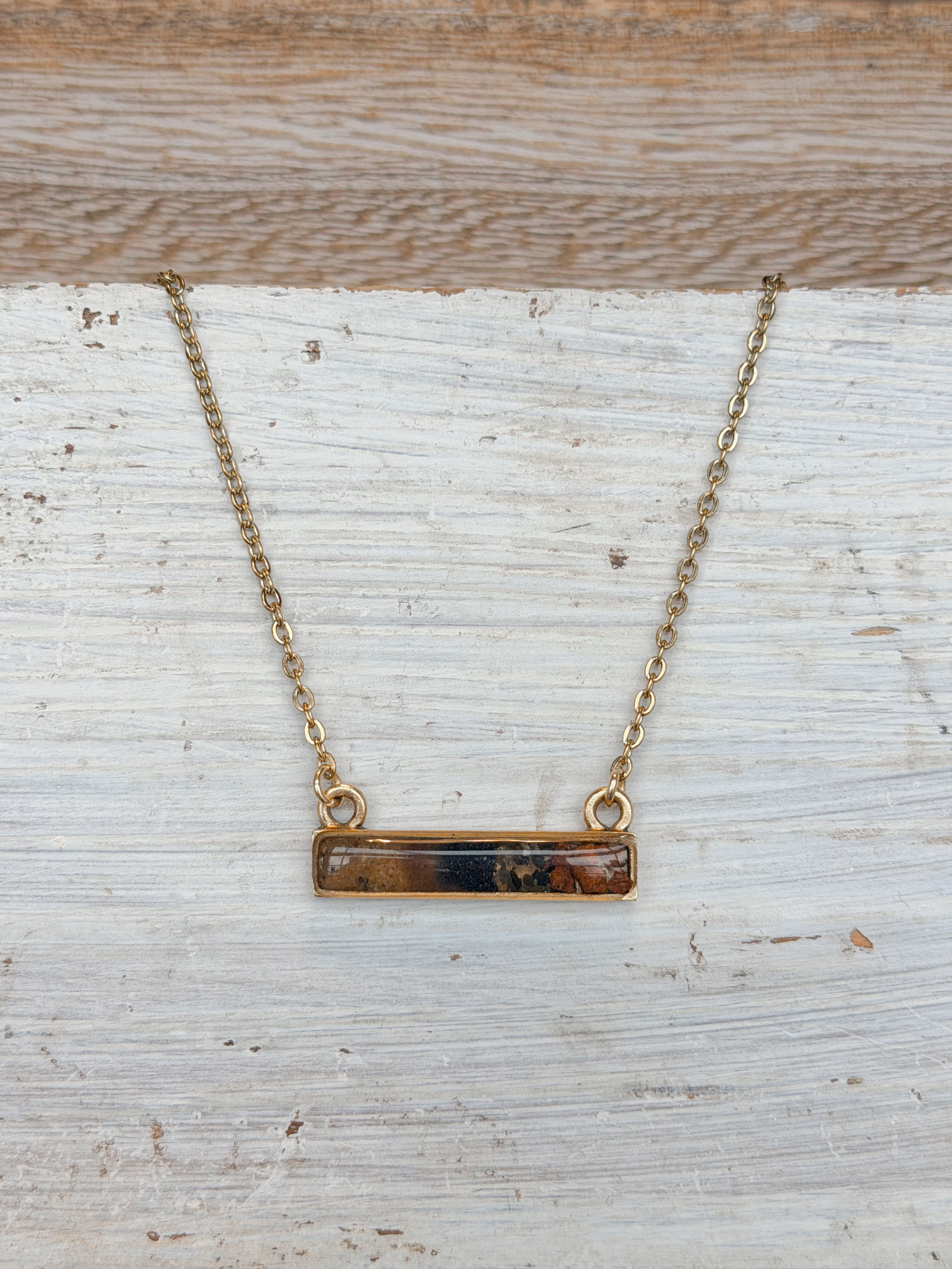 The Golden HOMES Bar Necklace