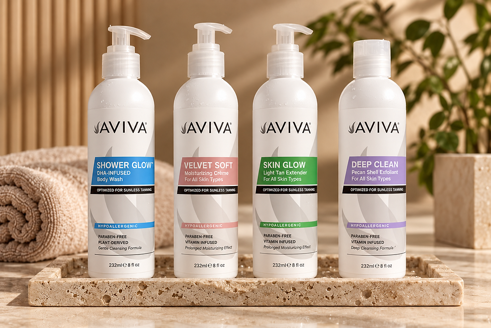 Aviva Spa Skincare Bottle Collection.png